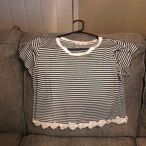 Striped crop top